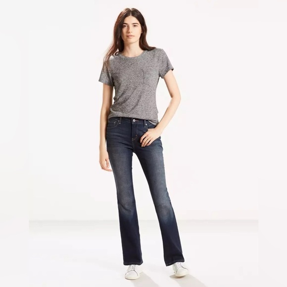 Levi’s | 515 Bootcut Denim Jeans Western Size 4 Dark Wash Festival Midrise - Picture 1 of 11